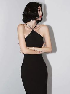 Name:Little evening dress, halter neck black dressMaterial:blendedColor:As shown in figure color or custom colorNeckline:halter neckBack details:backlessDress type:pencilFeatures:simple,daily dress&ltp&gtThis dress could be custom made, there are no extra cost to do custom size and color.</p>&ltbr/>&ltp&gt1, If the color is customized, please note the color & card number.</p>&ltbr/>&ltp&gt2,You can choose standard size or custom size . If dre Halter Black Dress Long, Elegant Halter Dress With Spaghetti Straps, Fitted Halter Neck Dress For Formal Occasions, Elegant Bodycon Backless Halter Neck Dress, Summer Halter Neck Bodycon Dress For Prom, Elegant Backless Halter Dress For Night Out, Fitted Halter Neck Dress For Prom, Fitted Halter Neck Backless Dress For Evening, Summer Evening Halter Neck Backless Dress