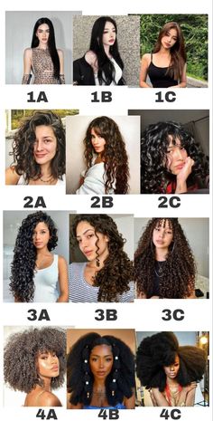 Hair Type Chart, Curly Hair Care Routine, Curly Hair Types, Hairdos For Curly Hair, Curly Hair Inspiration, Curly Hair With Bangs, Curly Hair Care, Curly Hair Tips, Curly Hair Cuts