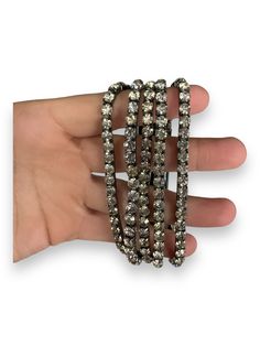 Brand: CLOTHES MENTOR Style: BRACELET OTHER Color: SILVER Other Info: 5 LAYER CRYSTALS SKU: 129-3454-1345 CONDITION: GENTLY USED Silver Clothes, Brand Clothes, Personal Shopper, Clothing And Shoes, Shoe Accessories, Bracelet, Crystals, Silver, Clothes