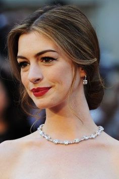 Lauren Graham, Hair Styles 2014, Julie Andrews, Classic Hairstyles, Sandra Bullock, Anne Hathaway, Red Lipstick