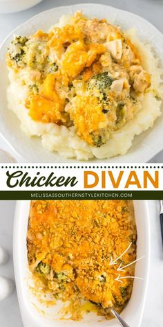 Weeknight dinners just got easier! This Chicken Divan is a creamy, comforting dish made with rotisserie chicken, tender broccoli florets, and a rich sauce. A delicious chicken dish perfect for quick weeknight dinners! Chicken Divan Recipes, Leftover Chicken Recipes Easy, Chicken Divan Casserole, Chicken Divan Recipe, Rotisserie Chicken Recipes Leftover, Nachos Recipe Beef, Recipes Using Rotisserie Chicken, Chicken Divan, Leftover Chicken Recipes