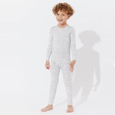 Discover the cosmos in comfort with our Constellation Grey Bamboo Kids Pajamas. Crafted from luxuriously soft bamboo fabric, these pajamas provide a cozy night's sleep and dreamy stargazing adventures. With a celestial print that sparkles like the night sky, these pajamas are sure to inspire imagination. Shop now and let your little ones explore the universe in style! Perfect Fit Design: Tailored to fit all body types with a touch of stretch and a luxuriously smooth fabric. Super Soft Waistband: Long Sleeve Star Print Sleepwear, Long Sleeve Sleepwear With Star Print, Long Sleeve Sleepwear With Star Print For Bedtime, Star Print Long Sleeve Sleepwear For Pajama Party, Star Print Long Sleeve Sleepwear For Loungewear, Celestial Print, Pajamas Comfy, The Cosmos, The Night Sky