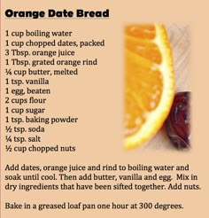 an orange is shown with instructions for how to make it