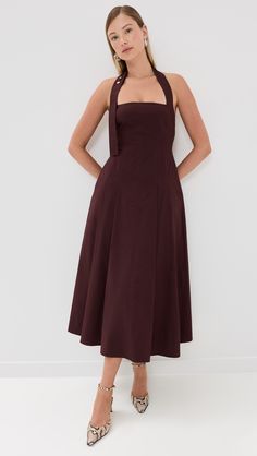 Fast Free Shipping & Free Returns on A.L.C. Natalie Dress at Shopbop. Shop new arrivals from A.L.C. at Shopbop.com Jasmine Dress, Fall Fits, Dress Home, Stretch Dress, Halter Neckline, Wedding Looks, Fall Dresses, Mini Black Dress, Dress Fabric