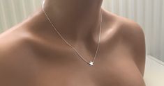 "Sterling Silver Star Necklace, Tiny Star Necklace, Gold Star Necklace, Small Star Necklace, Dainty Star Necklace, Mom Gift, Christmas gift, Blackfriday Gift *Same Day Shipping *Chain Length:14\"-16\"-18\"-20\" *Finish Color:silver-gold-rose gold Star necklace-Gold Star Necklace-Star Necklace Silver-Star Necklace Dainty-Tiny Star Necklace-Gold Star Necklace *Same day shipping *Made to order *Chain style:Cable chain *Chain Length:14\"-16\"-18\"-20\" *Finish:silver , gold or rose gold *personalize Dainty Star Charm Necklace For Anniversary, Elegant Star-shaped Charm Necklaces For Gifts, Simple Star-shaped Jewelry With Star Charm, Simple Star Charm Jewelry Gift, Elegant Star-shaped Charm Necklace For Gift, Minimalist Star Necklace For Gift, Minimalist Star Shaped Necklace For Gift, Minimalist Star-shaped Necklace As Gift, Minimalist Star Necklace Gift