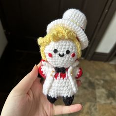 physical plushies about 5 inches tall Chibi Hazbin Hotel, Crochet Skirt Pattern, Unique Tools, Crochet Cow, Lucifer Morningstar, Fun Crochet Projects, Diy Crochet Projects, Unique Crochet, Hotel Art