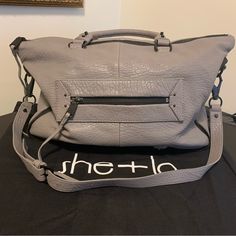 She + Lo Grey Soft Leather Bag With Lots Of Black Hardware To Add A Stylish Look To Your Wardrobe. This Bag Is In Excellant Used Condition And It Was Never Used. Dust Bag Included. Soft Leather Bag, Black Hardware, Soft Leather, Leather Bag, Shoulder Bags, Dust Bag, Bag Lady, Shoulder Bag, Wardrobe