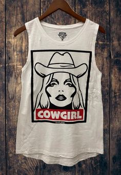 "Country Deep Cowgirl Muscle tank top * Size S: Length measures 25\" from shoulder to hem with a 14\" bust * Size M: Length measures 26.5\" from shoulder to hem with a 15\" bust  * Size L: Length measures 27\" from shoulder to hem with a 16\" bust  * Size XL- Length measures 28\" from should to hem with 17 inch bust * Runs true to size" Vintage Muscle, Muscle Tank Top, Vintage Patches, Muscle Tank Tops, Muscle Tank, Muscle Tanks, Womens Tank, Womens Clothing Tops, Tank Tops Women