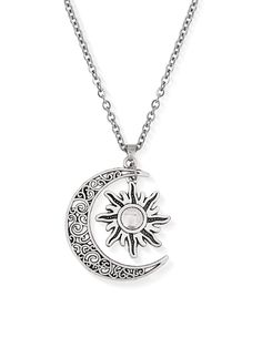 PRICES MAY VARY. GOTHIC BOHO SUN AND MOON NECKLACE: The Sun and Moon represent the duality of nature, with the sun symbolizing masculine energy and the moon symbolizing feminine energy. The sun represents light, warmth, and life, while the moon represents darkness, intuition, and mystery. Together, they represent balance and harmony, making this necklace a perfect choice for those seeking balance in their lives. MATERIALS:Meticulously crafted from high-quality stainless steel for chain and zinc Crystal Moon Necklace, Gothic Boho, Moon Necklaces, Necklace Sun, Sun And Moon Necklace, Necklace Gothic, Boho Sun, Necklace Moon, Sun Necklace