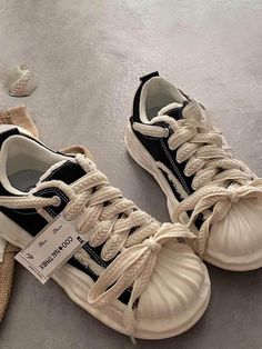 Platform Reverse Lace-up Espadrilles Canvas Shoes Pretty Sneakers, Basket Style, Pretty Shoes Sneakers, Lace Up Espadrilles, Funky Shoes, Fresh Shoes, Black Espadrilles, Aesthetic Shoes, Swag Shoes