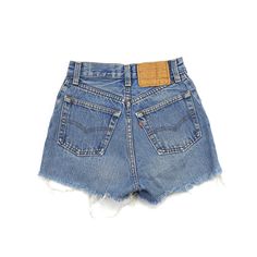 Vintage Levis 501 Medium Wash Distressed High Waisted Shorts. These Are So Freaking Gorgeous, A Perfect Distressed Hem And A Classic Button Fly Closure. 501’s Are Known To Hug Everything Just Right And Have The Best Fit! Made From 100% Cotto, Made In The Usa And In Great Condition 8/10 With Light Wear. Tag Reads Size 3 But Please Compare To Measurements Below For The Best Fit! Please Note, Measurements Are Taken Laying Flat And Then Doubled For A Waist/Hip Measurement. Please Feel Free To Reach Out If You Have Any Questions About Sizing, A Size/Measurement Guide Is Posted In The Shop For Easy Referencing. Waist: 22” Relaxed 23” Pulled Hips: 32” Rise: 10” Thigh: 21” Inseam: 2” Distressed High Waisted Shorts, Vintage Levis 501, Levi Shorts, Levis 501, Vintage Levis, High Waisted Shorts, Capsule Wardrobe, Short Outfits, Jean Shorts