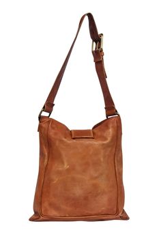 The Chloe shoulder bag is the perfect accessory for any boho fashionista. Its tan leather construction and brass stud trim add a touch of edginess to any outfit. Pair it with a flowy floral dress and tall leather boots for a playful and stylish look. 100% Leather Fabric lining Two front exterior pockets One interior zipper pocket Lock top closure Top zipper closure Adjustable strap Date code: SA 151-01-06-54 Blemishes on leather and corners Height 11" Width 12" Depth 4.25" Strap drop 12" Chic Brown Saddle Bag With Brass Hardware, Light Brown Rectangular Hobo Bag With Adjustable Strap, Chic Brown Satchel With Brass Hardware, Rectangular Light Brown Hobo Bag With Adjustable Strap, Brown Crossbody Shoulder Bag With Brass Hardware, On-the-go Satchel Shoulder Bag With Brass Hardware, Rectangular Hobo Bag With Brass Hardware For Travel, Cognac Satchel Shoulder Bag With Brass Hardware, Dark Tan Rectangular Shoulder Bag With Leather Lining