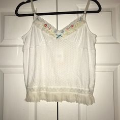 Cynthia Steffe Tank Size On Tag-Large( But Looks Like Small Or ? Medium Not Tts),Nwt,This Tag Is Brand New And Never Worn, Was A Gift But Not The Right Size, So Selling,Smoke Free Home,Please Ask Any ?’S You May Have Before Purchasing. White Feminine Tank Top With Lace Trim, White Feminine Tank Top For Loungewear, White Camisole Tank Top For Daywear, Feminine White Tops For Loungewear, White Tank Top For Spring Loungewear, White Lace Trim Tank Top For Daywear, White Tops With Lace Trim For Loungewear, White Lace Trim Top For Loungewear, White Cami Tank Top For Loungewear