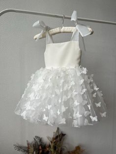 White Butterfly Organza dress, White Flower Girl dress, First Birthday dress, Butterfly Dress, Princess dress, Toddler party dress ⭐️White Butterfly Organza dress⭐️ If your little girl is having a birthday or invited to a party, this beautiful organza dress is simply essential. With this special occasion dress girls will be little fairies at any wedding, anniversary or birthday event. The white butterfly organza dress special design has been created for making your girl look really tender and awesome. ➡️To see other girl dresses https://www.etsy.com/shop/LilsBrand?ref=seller-platform-mcnav§ion_id=34367253 Size: from 6-9 months to 14 sizes Material: organza, tulle, cotton lining Making: 5-7 days Colors: white, ivory, blush, pink, rose If you want another color, please contact me.  Delivery: Butterfly Dress White, White Flower Girl Dress, First Birthday Dress, Dress Butterfly, Toddler Party Dress, First Birthday Dresses, Girls Special Occasion Dresses, Birthday Event, Pretty Wedding Dresses