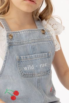 Wild Cherry Back to school in style! This embroidered cherry denim overall dress is going to be her new fav. This versatile piece features cherry embroidery on soft, durable denim, perfect for any adventure. Adjustable straps ensure a comfortable fit, while the front pocket adds a practical yet stylish detail. Cherry Embroidery, Cowgirl Dresses, Wild Cherry, Denim Overall Dress, Overall Dress, Cowgirl Boots, Denim Dress, Pretty In Pink, Front Pocket