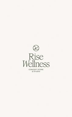 the logo for rise wellness, a company that sells products to people in need