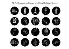 Black Instagram Highlight Covers Story Ideas Black And White, Black And White Instagram Highlights, Black And White Instagram Feed, White Instagram Icon, Instagram Icon Black, Photographer Instagram Story, Black And White Instagram Story