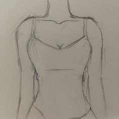 a drawing of a woman's body with her hands on her hips and one hand in the air