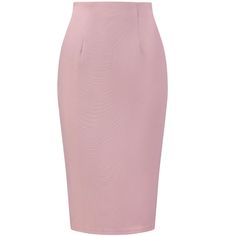 Made of stretch and soft fabric, the Bodycon classic skirt with a side split hem can be convenient for sitting all day or daily walking. A dressy casual pencil skirt designs a wrapped silhouette that hugs the body shows off your curves and makes you look more professional and urban chic. The below-knee-length pencil skirt is perfectly matched with a formal blouse or casual shirt and high heels or flats for work, business, office, party, cocktail, casual or other occasions. Elegant Non-stretch Pencil Skirt For Work, Elegant Non-stretch Mini Skirt For Work, Non-stretch Elegant Mini Skirt For Workwear, Fitted Solid Color Midi Bottoms, Non-stretch Knee-length Skirt For Workwear, Non-stretch Knee-length Workwear Skirt, Solid Midi Length Lined Pencil Skirt, High Waist Pink Skirt For Work, Pink High Waist Skirt For Workwear