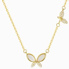 Butterfly Necklace Gold Chain Lock in a white background Butterfly Chain Necklaces, Elegant Butterfly Necklace With Adjustable Chain, Delicate White Butterfly Necklace With Clavicle Chain, White Butterfly Necklace With Delicate Chain, Gold Plated Butterfly Necklace With Delicate Chain, White Dainty Butterfly Necklace With Delicate Chain, Delicate White Butterfly Charm Necklace, Dainty White Butterfly Necklace With Clavicle Chain, White Dainty Butterfly Clavicle Chain Necklace