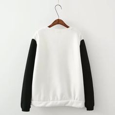 This is a very beautiful sweatshirt.The color of the sleeve is different from the color of the body., you will be very fashionable.This is a print, can be a lot of clothes collocation. So this is a beautiful sweatshirt.Size:Shoulder 47, Sleeve 59, Bust 116, Length 64Color:White, Off WhiteNeckline:ScoopItems:sweatshirtPattern:PrintLength:ModerateSleeve Length: Long SleeveSeason: Sprig, Autumn Casual Sweater With Contrast Color, Cotton Long Sleeve Sweatshirt With Contrast Color, Cotton Sweatshirt With Contrast Color Long Sleeves, Crew Neck Cotton Sweater With Contrast Color, Cotton Crew Neck Sweater With Contrast Color, Winter Long Sleeve Tops With Contrast Color, Casual Fleece Sweatshirt With Contrast Color, Casual Oversized Contrast Color Sweatshirt, Casual Oversized Sweatshirt With Contrast Color