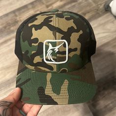 Brand New Never Worn, Camo Fathom Fishing Hat. Casual Flat Brim Snapback Hat For Fishing, Casual Fishing Trucker Hat With Flat Brim, Casual Trucker Hat For Fishing, Casual Flat Brim Trucker Hat For Fishing, Summer Trucker Hat With Curved Brim For Fishing, Summer Fishing Trucker Hat With Curved Brim, Camouflage Hat With Curved Brim For Beach, Casual Snapback Hat For Fishing, Casual Curved Brim Trucker Hat For Fishing