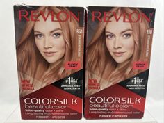 Lot 2 Revlon ColorSilk Beautiful Permanent Hair Color STRAWBERRY BLONDE 85B Brand NEW in box!  Boxes do show some shelf wear - see pics. Hair Color Strawberry Blonde, Hair Color Strawberry, Hair Color Pictures, Revlon Colorsilk, Dimensional Color, Hair Color Shades, Permanent Hair Dye, Hair Dye Colors, Permanent Hair Color