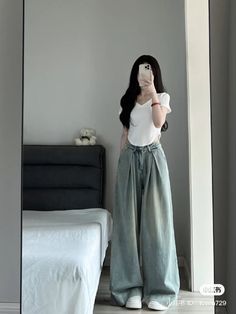 Pjs Outfits Korean, Cute Pjs Korean, Aesthetic Pjs Korean, Korean Fashion Pajamas, Cute Pajamas For Women Korean, Neat Casual Outfits, Clothes Korean Style, Prom Dresses Gowns, Plain Outfits