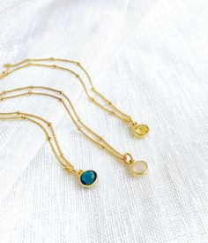 Custom Birthstone necklace Dainty Pendant Necklace image 2 Dainty Gold Round Crystal Necklace, Gold Dainty Round Crystal Necklace, Gold Round Dainty Crystal Necklace, Dainty Necklaces With Bezel Set Round Pendant, Delicate May Birthstone Necklaces For Her, Dainty Round Pendant Gemstone Necklace, Dainty Crystal Necklace With Delicate Chain And Round Pendant, Dainty Crystal Necklace With Round Pendant And Delicate Chain, Dainty Gold Crystal Necklace