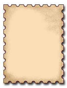 a piece of paper with scalloped edges in brown and beige colors on a white background