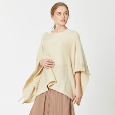 Size : 48.4" X 21.6" Material : 100% Acrylic Acrylic Pins, Knitted Poncho, Knitting Yarn, Cold Day, Gifts For Wife, Lowest Price, Bell Sleeve Top, Tunic Tops, On Sale