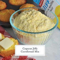 cupcakes and cornbread muffins on a table with the title copycat lift