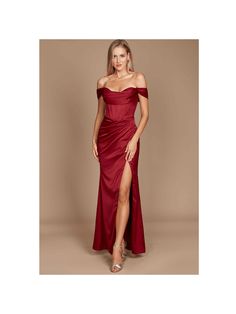 The ideal option for a night out is this gorgeous long formal dress. It is a corset satin evening gown with removable off-the-shoulder sleeves, a fitted sweetheart neckline, and a sweeping, flirtatious train. An unqualified success for special events like weddings, cocktail parties, or any other nighttime activity.





A detachable off-shoulder sleeve is included.




Fabric: Satin

Length : Approximately 59 inches

Sleeve Style : Off Shoulder

Fully Lined

Soft Cup Inserts

Occasion : Formal, Formal Off-shoulder Fitted Corset Dress, Off-shoulder Fitted Corset Dress For Formal Events, Fitted Off-shoulder Corset Dress For Formal Events, Floor-length Ruched Satin Prom Dress, Fitted Off-shoulder Corset Dress For Formal Occasions, Off-shoulder Evening Dress For Homecoming And Prom, Formal Strapless Satin Fitted Dress, Formal Fitted Strapless Satin Dress, Formal Fitted Strapless Dress With Satin Finish