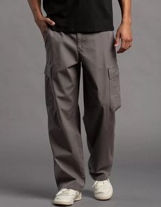 RSQ Mens Loose Cargo Pants - GUNMETAL | Tillys Summer Full-length Chinos With Pockets, Fall Streetwear Bottoms With Buttons, Casual High-waisted Cargo Jeans With Button Closure, Casual Cargo Pants With Button Closure, Baggy Full-length Work Pants With Belt Loops, Baggy Pants With Button Closure, Baggy Full-length Pants With Button Closure, Casual Baggy Pants With Buttons, Casual Bottoms With Buttons For Streetwear