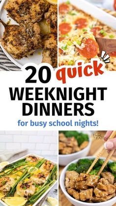 20 quick and easy dinner ideas for busy school nights that you can make at home