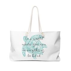 Weekender Bag Casual White Tote Travel Bag, Casual White Canvas Weekender Bag, Casual Rectangular Travel Bag For Vacation, Beach Tote Weekender Bag With Large Capacity, Beach Weekender Bag With Large Capacity, Large Capacity Tote Weekender Bag For Beach, Beach Canvas Bag With Double Handle, White Beach Bag With Handles For Travel, Casual Beach Tote Travel Bag