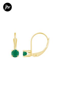 4mm round emerald 14k yellow gold drop earrings. Measures approximately 0.55" L x 0.16" W and has leverback backings. Yellow Gold Round Jewelry With Lever Back, Classic Yellow Gold Jewelry With Lever Back, 14k Gold Round Lever Back Earrings, 14k Yellow Gold Drop Earrings, Yellow Gold Drop Earrings, Gold Drop Earrings, Emerald, Yellow Gold, Drop Earrings