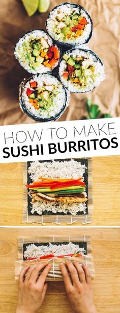 how to make sushi burritos