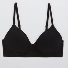 In Perfect Condition- Never Worn Or Washed Super Chill Wireless Lightly Lined Bra True Black - 36d Black Stretch Bra For Everyday, Everyday Black Stretch Bra, Everyday Stretch Black Bra, Casual Black Bra With Built-in Cups, Casual Black Bra With Built-in Bra, Everyday Black Seamless Bra, Black Seamless Everyday Bra, Women's Intimates, Bra