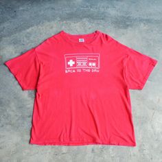 Vintage 2000s Nintendo T-Shirt Size - XL Measurements Size Approx. laid flat (Inch) Chest Width : 24"  Body Length : 27" Condition - Pre-owned (7/10) We ship to WORLDWIDE. Shipping within 3 business days of payment. The item will be shipped by registered airmail Thailand post registered. You will receive the item within 1-4 weeks depend on your location. (Sometime it can take up to 4-6 weeks in rare case.) If you need the item urgently, please contact us for detail before purchase. Check item st Mario Game, Vintage 2000s, Back In The Day, Have A Great Day, Game Console, Favorite Outfit, Nintendo, No Response, The Day