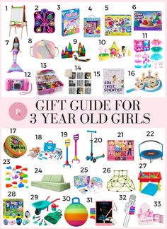 650+ Gift Ideas For Everyone on Your List (2023) - Paisley & Sparrow Christmas Gifts For 3 Year Girl, Toddler Gift Ideas, Best Toddler Gifts, Toy Guide, Scientist Gifts, Mermaid Barbie, Gift Ideas For Everyone