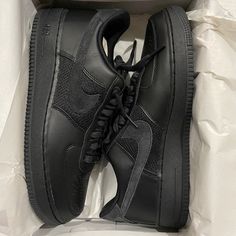 Men's Sneakers Or Casual Shoes. Called - Nike Air Force 1 Slam Jam. Color Says - Black/Off Noir. Men’s Shoe Size 10.5 28.5 Cm. Lace Up Style. #Dx5590 001. Dated - 2022. Questions Welcomed. Smoke Free Home. Nike Air Force 1 Leather Sports Shoes With Perforations, Black Nike Air Force 1 Streetwear With Rubber Sole, Nike Air Force 1 Leather With Perforations, Black Nike Air Force 1 Lace-up With Branded Insole, Black Nike Air Force 1 Synthetic For Streetwear, Black Synthetic Nike Air Force 1 Lace-up, Nike Air Force 1 With Perforations For Streetwear, Nike Air Force 1 Leather With Perforations For Streetwear, Black Synthetic Nike Air Force 1 Urban Style