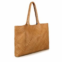 The Elena, Italian Woven Leather Handbag - MILANER Luxury Straw Tote Bag, Luxury Tote Shoulder Bag With Braided Handles, Leather Intrecciato Weave Tote Bag, Leather Tote Bag With Intrecciato Weave, Everyday Intrecciato Tote Bag, Everyday Intrecciato Weave Tote Bag, Luxury Large Capacity Natural Bag, Luxury Large Capacity Natural Color Bag, Luxury Woven Bags For Errands