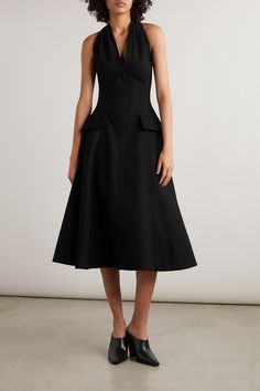 Bottega Veneta Dress, Black Cotton Dresses, Midi Dress Formal, Cherry Dress, Linen Midi Dress, Navy Midi Dress, Cotton Midi Dress, Satin Midi Dress, Midi Shirt Dress