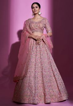 Georgette a line lehenga choli in Pink colour 34001  Desc:  Style : A Line Lehenga Choli Color : Pink Fabric : Georgette Work : Embroidery Wash Care : Dry clean Sleeve Style : Half Sleeve Long Sleeves : Done only in Custom Stitch Sleeves Lining : Done only in Custom Stitch Bust Size : 32 to 42 Inches Occasion : Wedding   Mehendi   Sangeet   Engagement   Reception   Ceremonial   Baby Shower. With Express Free Shipping and Custom Stitching, Buy Indian Party wedding and bridal Lehengas Georgette a Satin Lehenga, Velvet Lehenga, Sabyasachi Lehenga, Pakistani Designer Clothes, Pakistani Wedding Dress, Lehenga Online, Net Lehenga, Pink Lehenga, Ghagra Choli