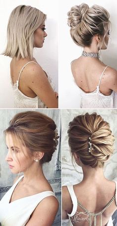 classic updo wedding hairstyle for medium length Classic Updo Wedding, Hairstyle For Medium Length, Updo Bride, Sanggul Modern, Wedding Hair Up, Classic Updo, Updo Wedding