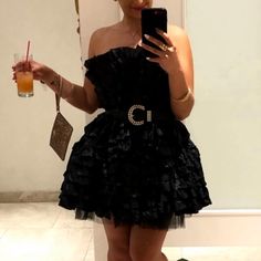 Beautiful Modern Short Black Party Dress. Size Medium. Worn Once. Short Black Party Dress, Black Party Dresses Short, Gorgeous Black Dress, Black Party Dress, Black Party Dresses, Black Party, Colorful Dresses, Party Dress, Black Dress