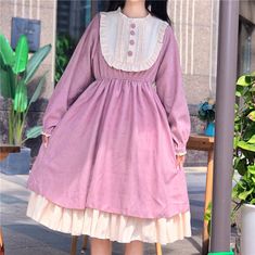 Brand Name: Anokhinaliza Silhouette: A-LINESeason: AutumnNeckline: O-NeckSleeve Style: Petal SleeveDecoration: RufflesStyle: Lolita StyleDresses Length: Mid-CalfMaterial: SILKMaterial: COTTONMaterial: PolyesterAge: Ages 18-35 Years OldProfile Type: AModel Number: Women Sweet Lolita Black Dress 201012Closure Type: PulloverSleeve Length(cm): ShortType: RegularRelease Date: AutumnFabric Type: ChiffonGender: WOMENMaterial Composition: Synthetic FiberWaistline: empirePattern Type: PatchworkSleeve Length(cm): Three QuarterFeature: Sashes,SplitLength: Women Long DressFabric: Corduroy Dress Harajuku Style Long Sleeve Summer Dresses, Harajuku Long Sleeve Summer Dresses, Summer Harajuku Long Sleeve Dresses, Harajuku Doll Collar Summer Dress, Fitted Harajuku Dresses For Spring, Cute Long Sleeve Vintage Dress For Spring, Casual Vintage Dress With Ruffles, Cute Vintage Mini Dress For Spring, Cute Fitted Long Sleeve Vintage Dress