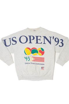 Silly Shirt, 90s Sports, Tennis Championships, Retro Sports, Tennis Shirts, Pretty Shirts, Comfy Clothes, Sweatshirt Outfit