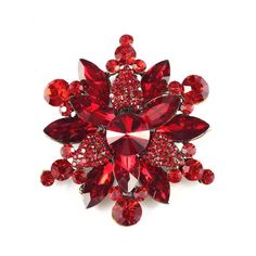 PRICES MAY VARY. Brooch Size:5.3CM*4.8CM(2.0IN*1.8IN). These delicate brooch inlay hight quality red austrian crystal rhinestone. These Brooches for Women Suit For Coat,Suit,Dress,T-shirt,Hat,Scarf,Collar,Bagpack and so on. Occasion:Can be used in valentine's day,wedding day,anniversary,mother's day,christmas day, thanksgiving day,party,birthday or a special occasion. FABULOUS Gift:A ideal gift for girlfriend,lover,wife,brides,bridesmaids,girls,daughter,women,ladies,mother,sister and so on. Crystal Brooch Pins As Gift, Crystal Brooch Pins For Gifts, Red Rhinestone Brooches For Wedding, Red Rhinestone Wedding Brooches, Red Rhinestone Brooch For Gift, Red Rhinestone Brooches For Gifts, Formal Red Rhinestone Brooch, Formal Red Rhinestones Brooches, Elegant Jewellery